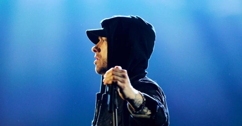 eminem ad copy Dave J Hogan:Getty Images for MTV