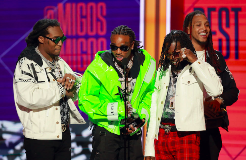 migos quavo offset takeoff Leon Bennett:Getty Images