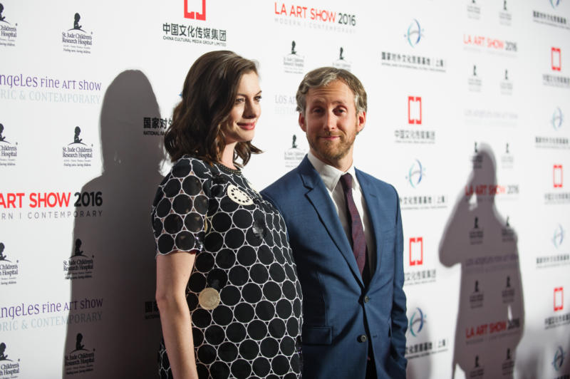 Anne Hathaway & Adam Shulman Host LA Art Show & Los Angeles Fine Art Show Opening Night Premiere Party
