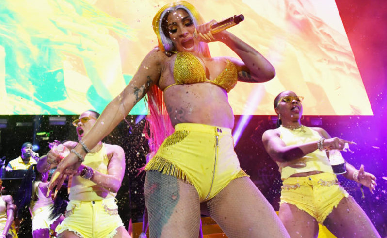 Cardi B Suffers Wardrobe Malfunction During Bonnaroo Performance