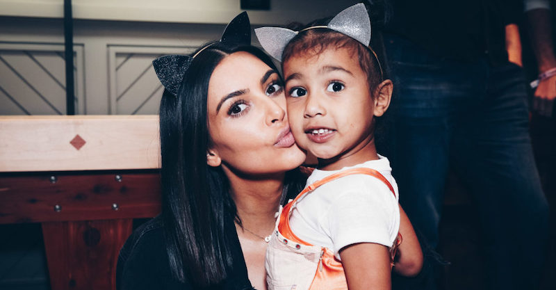 Kim Kardashian And North West Attend Ariana Grande's Dangerous Woman Concert At The Forum