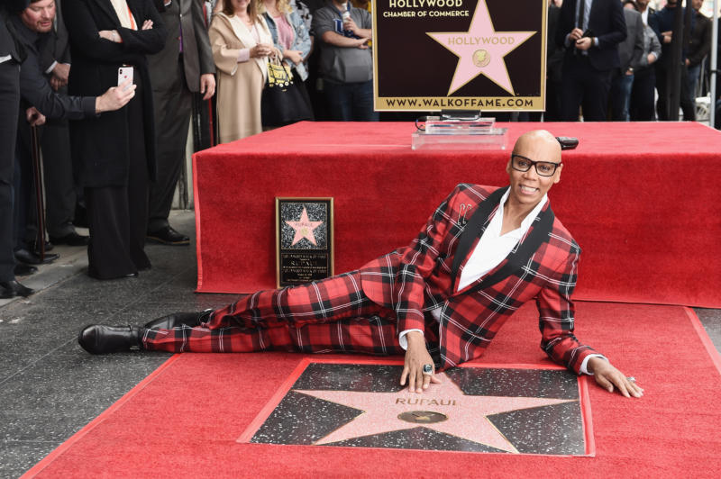 RuPaul Honored With Star On The Hollywood Walk Of Fame