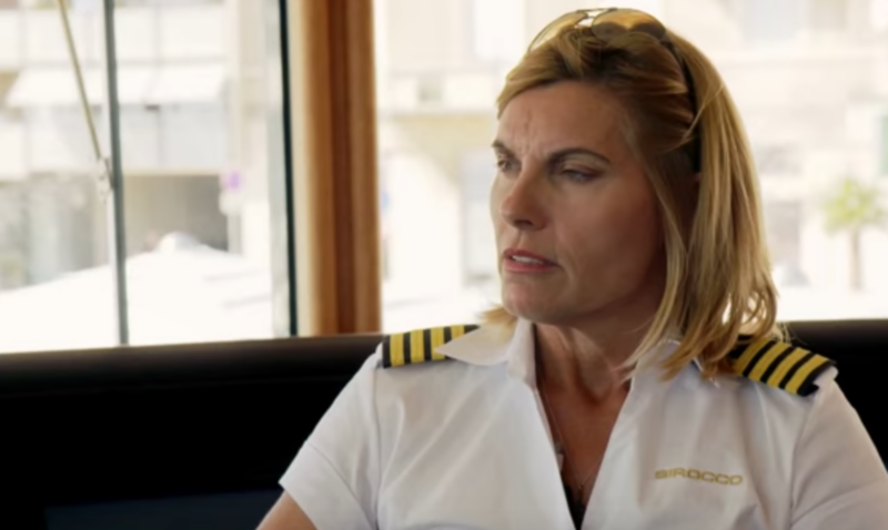 Captain sandy below deck