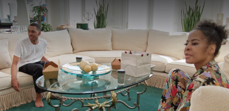 mary cosby sitting with son robert cosby jr